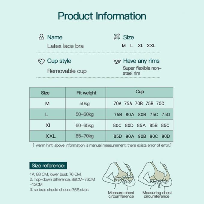 Comfortable Cotton Underwear, Breathable and Removable Foam Pad Sports Bra Lingerie