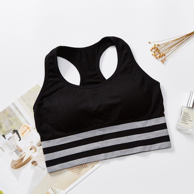 Comfortable Cotton Underwear, Breathable and Removable Foam Pad Sports Bra Lingerie