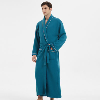 Plus Loungewear Mens Sleepwear ผ้าฝ้ายที่เป็นของแข็ง Pjs อบอุ่นสำหรับผู้ชาย