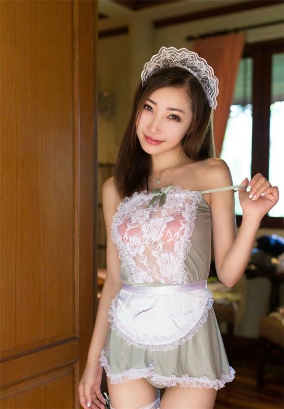 โพลีเอสเตอร์สีดำเซ็กซี่สีน้ำเงินแม่บ้านเครื่องแต่งกายชุดชั้นในลูกไม้ชุดชั้นในเซ็กซี่กับ Suspenders