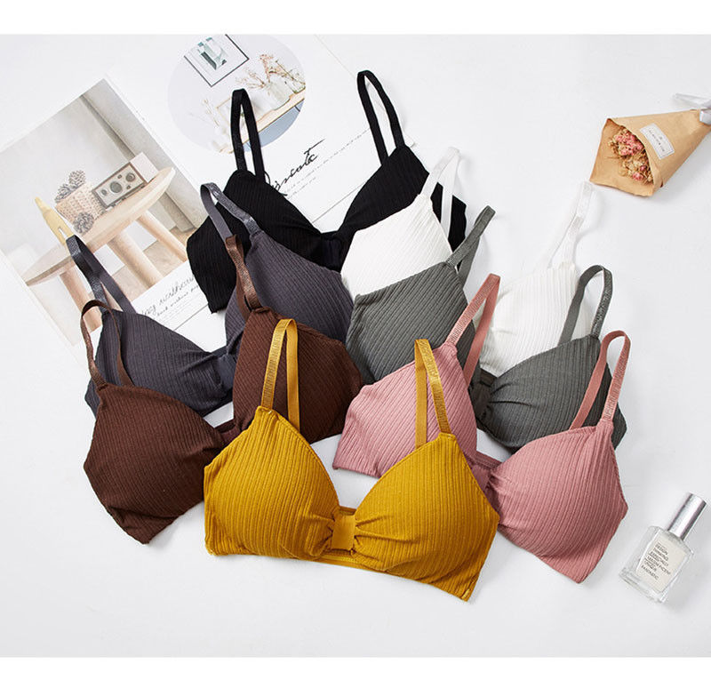 Elastane เสื้อชั้นในสตรีขนาดใหญ่ XXL Pad Breathable Sports Bra Lace Elastane