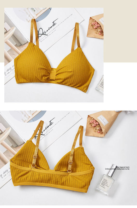 Elastane เสื้อชั้นในสตรีขนาดใหญ่ XXL Pad Breathable Sports Bra Lace Elastane