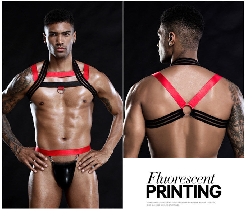 ไนลอนแขนกุดผู้ชายชุดชั้นในเซ็กซี่บอดี้สูท 105 ซม. หน้าอก Catsuit บทบาทเล่น