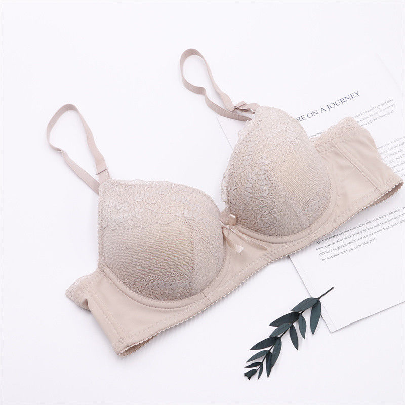 75B 75C ลูกไม้ Push Up Bralette Bra 50 กก. 60 กก. Anti-Bacterial Women ถัก