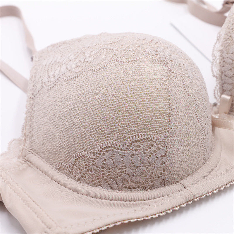 75B 75C ลูกไม้ Push Up Bralette Bra 50 กก. 60 กก. Anti-Bacterial Women ถัก