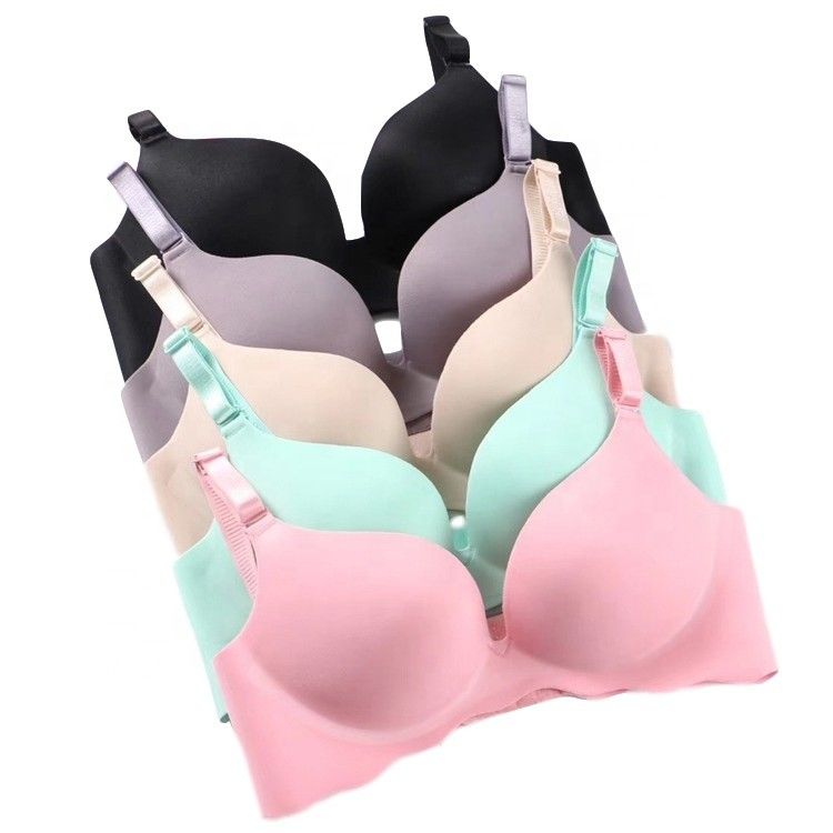 Antibacterial 38B 38C เสื้อชั้นในสตรีเซ็กซี่ไม่มีรอยต่อ Bra Push Up