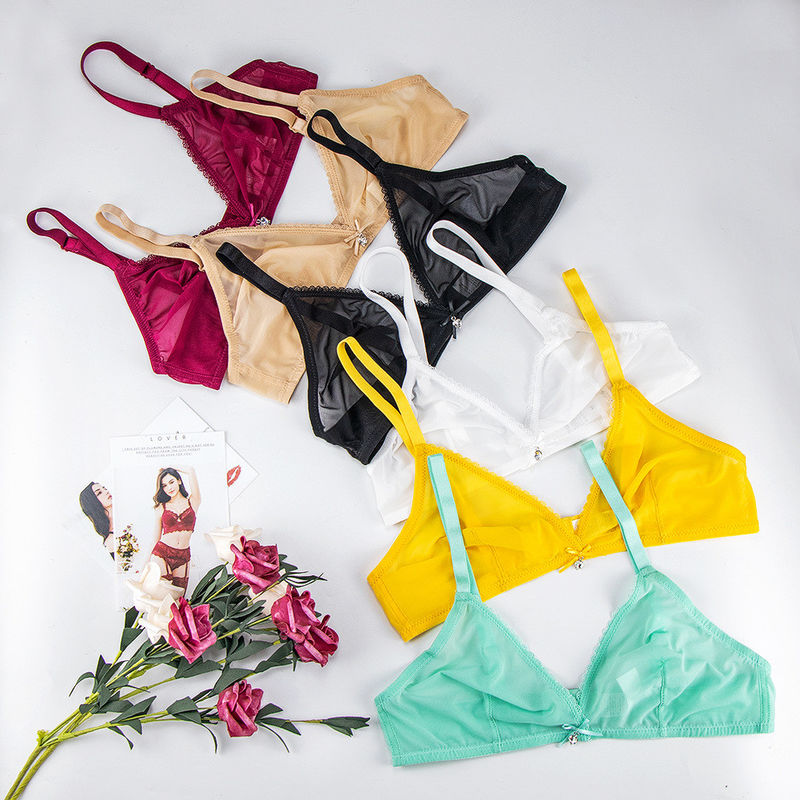 ไม่มีรอยต่อ Push Up Wireless Bra Wire ฟรี Solid 80B 85C 65-70kg XXL