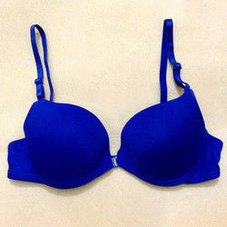 ผ้าฝ้ายไนลอน 32a 38A ผู้หญิงเซ็กซี่เสื้อชั้นในสีพื้นย้อมด้านหน้าปิดเสื้อเต็ม Cup
