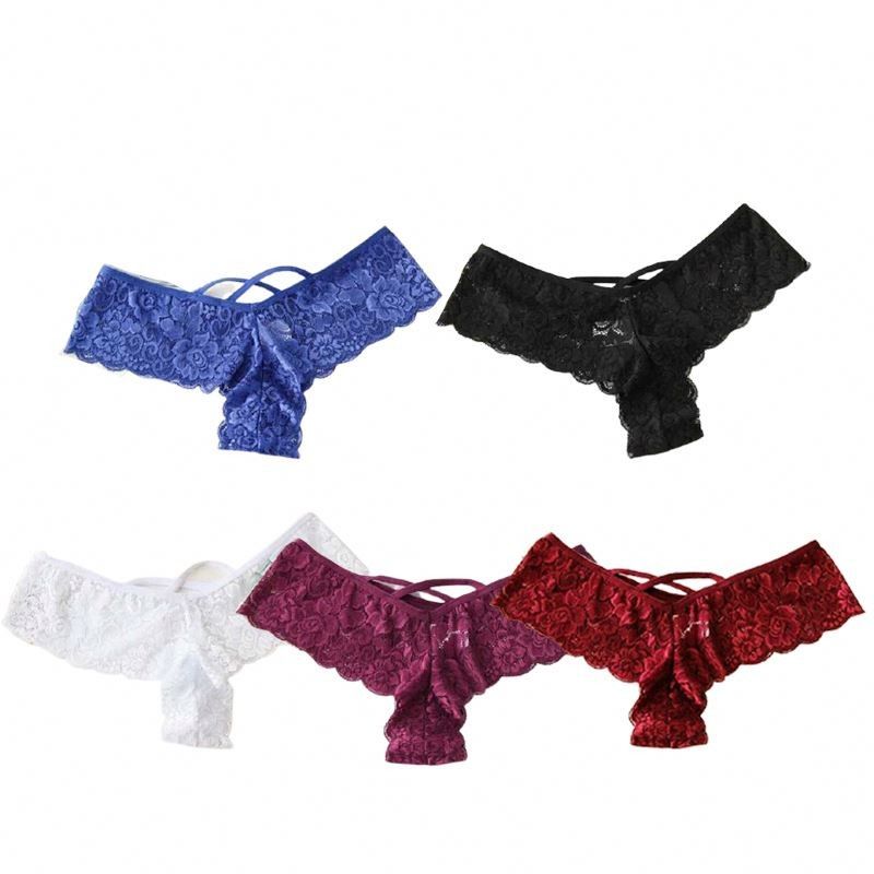 G-String 4XL 5XL Nylon Black Knickers Lace ชุดชั้นในสตรีเซ็กซี่ Knickers