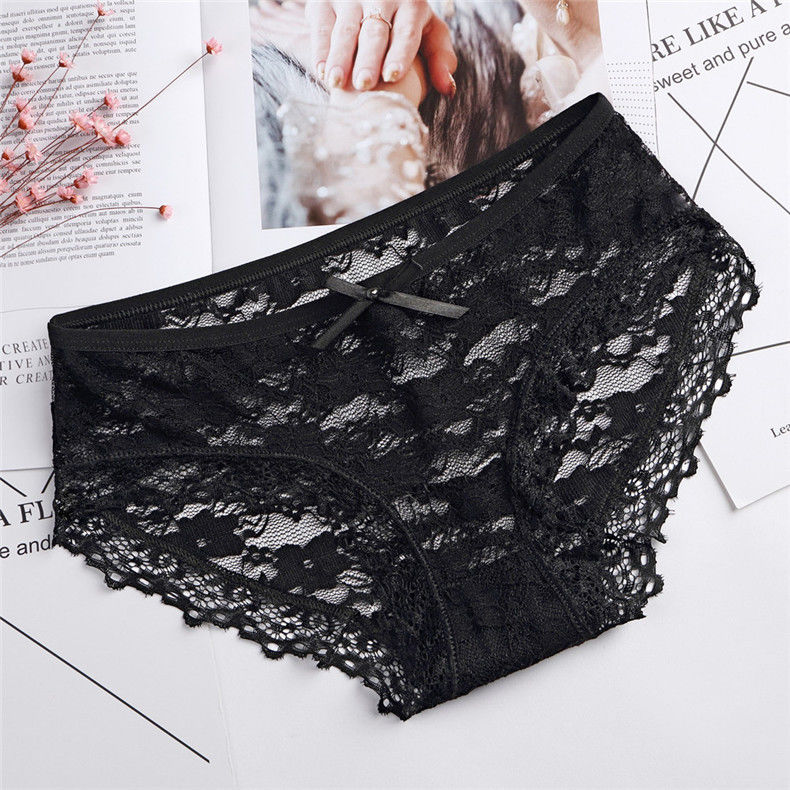 ชุดชั้นในเซ็กซี่ผ้าฝ้ายสีดำถักแบบไม่มีรอยต่อเสื้อผ้าชั้นใน Spandex 3XL Hollow Mesh