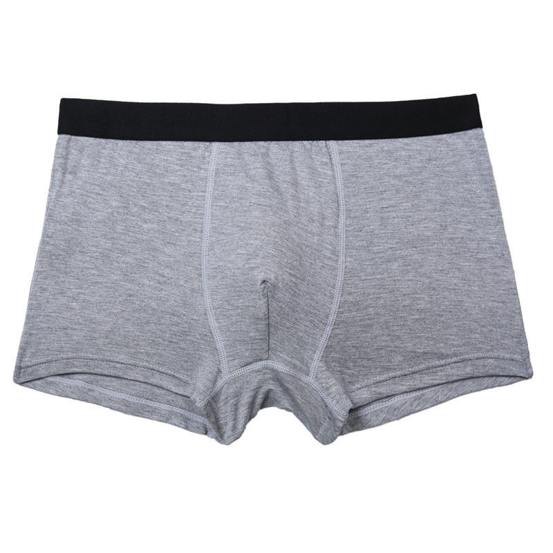 Black RTS Boxer Cotton Men Underwear 95 Cotton 5 ชุดชั้นในสแปนเด็กซ์