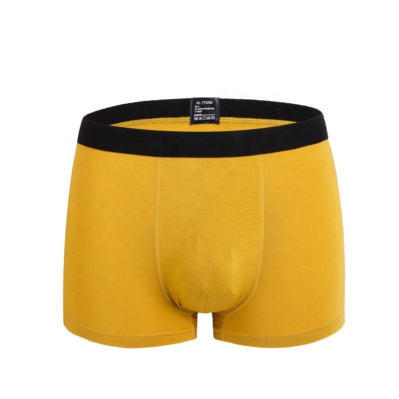 Black RTS Boxer Cotton Men Underwear 95 Cotton 5 ชุดชั้นในสแปนเด็กซ์