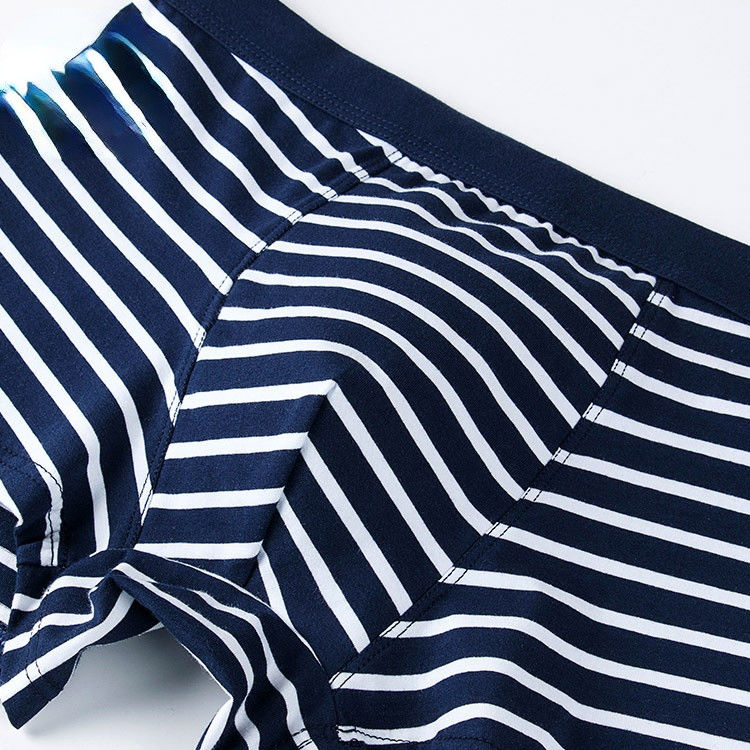XXXL 165kg 95kg Cotton Men ชุดชั้นในเซ็กซี่กางเกงในผ้าฝ้ายแท้ผู้ใหญ่ Stripe Sports