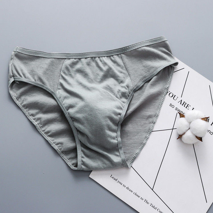 Combed Waistband Cotton Men Underwear บิกินี่สามเหลี่ยม Cotton Spandex Briefs