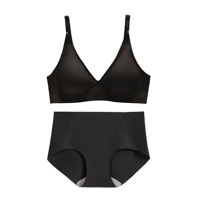 ทอ Racerback Bralette คอวีไม่มีรอยต่อ Ribbed 3/4 Cup Push Up Bra