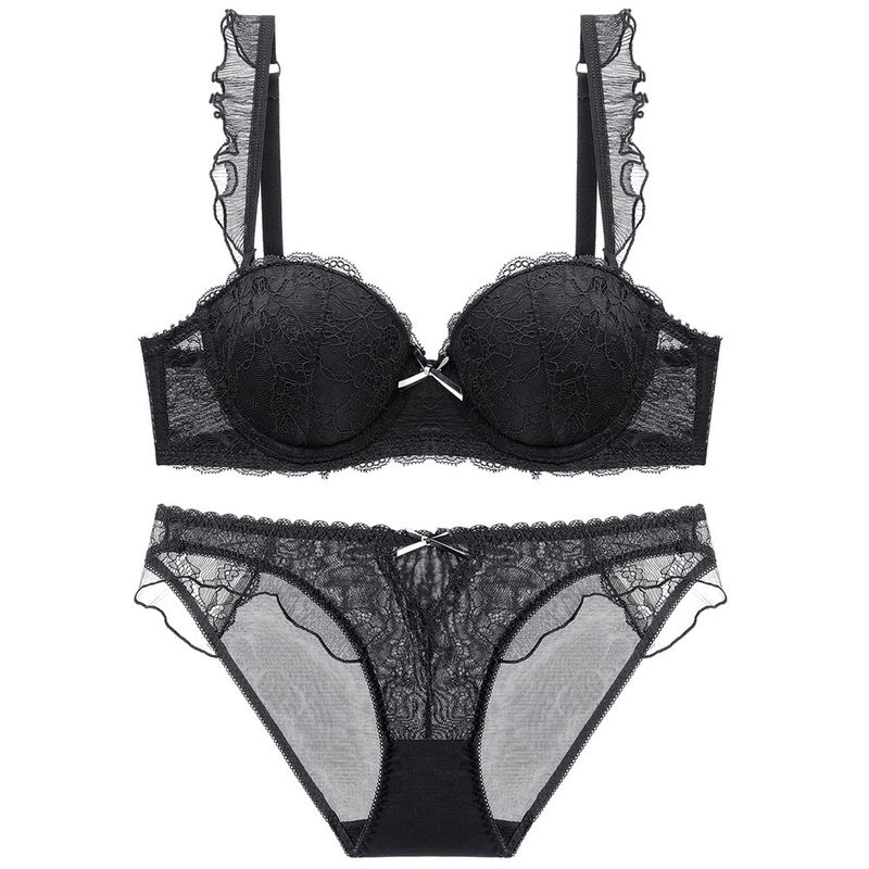 80B 85C 90B 90C เสื้อชั้นในโปร่งใสสีขาวบางเฉียบ XXXL สุภาพสตรี Underwired Non Padded Bras
